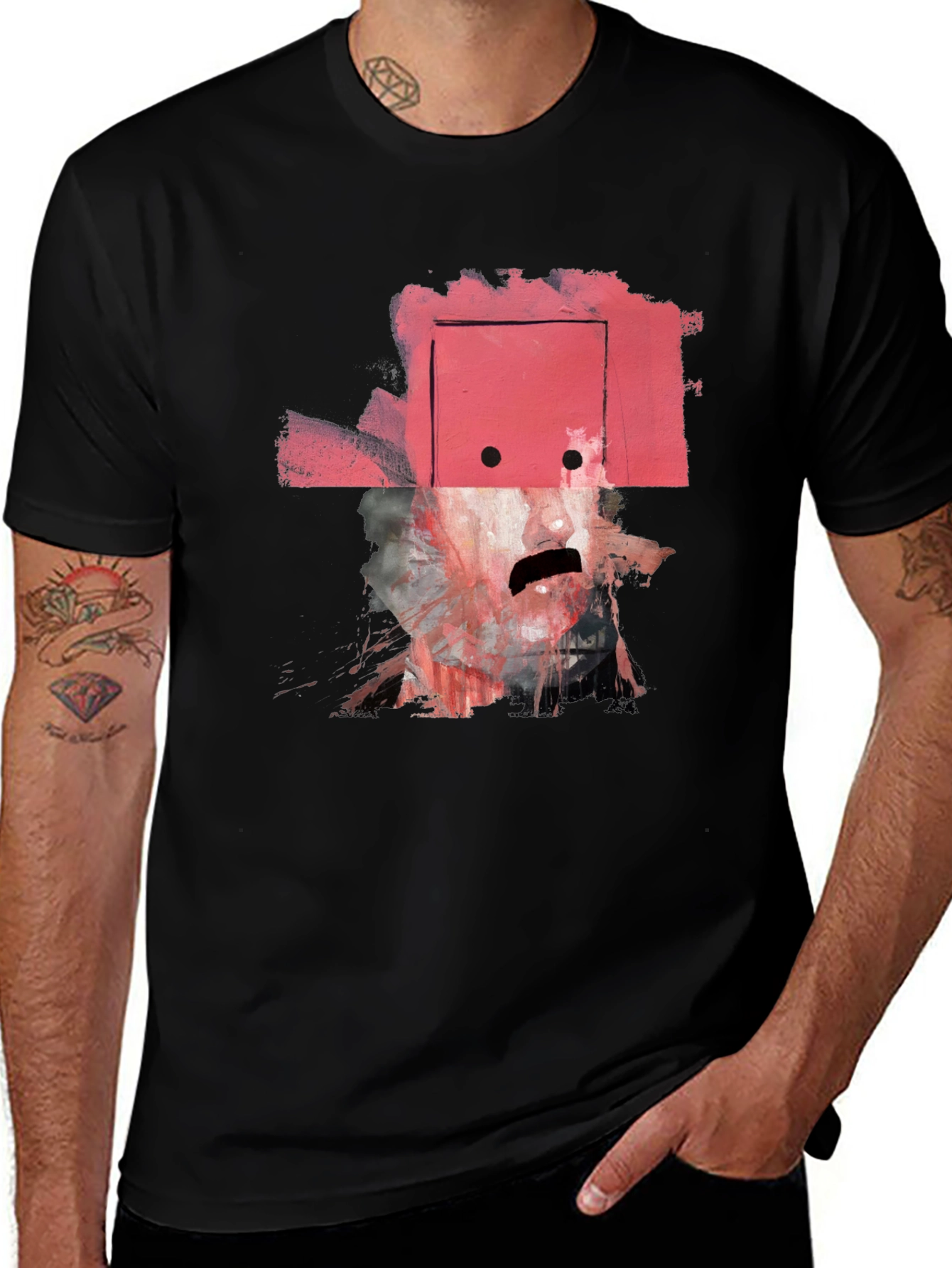 Abstract Art Graphic Tee - Modern Style