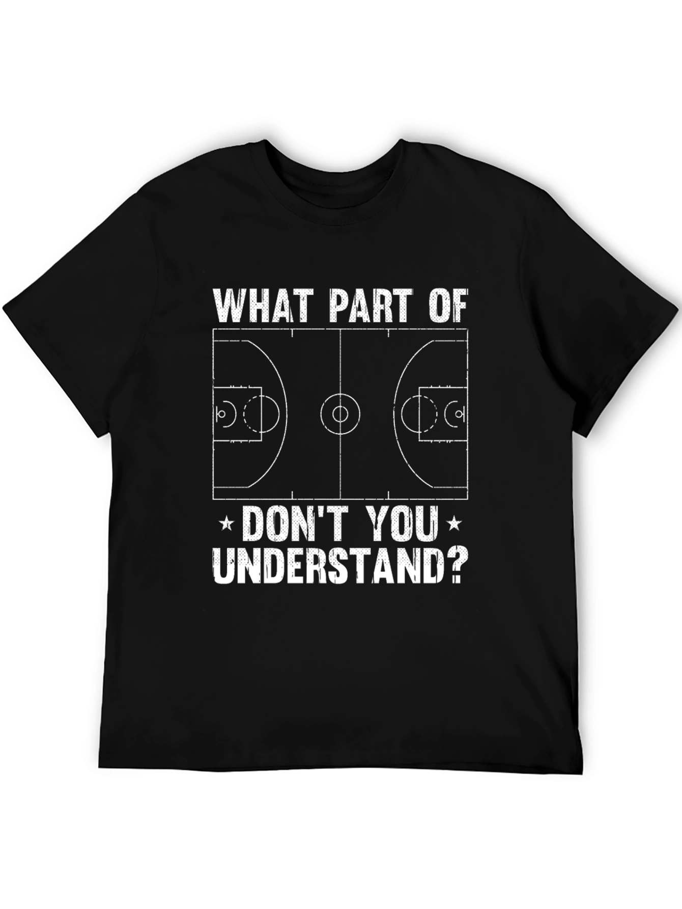 Basketball Court Graphic T-Shirt