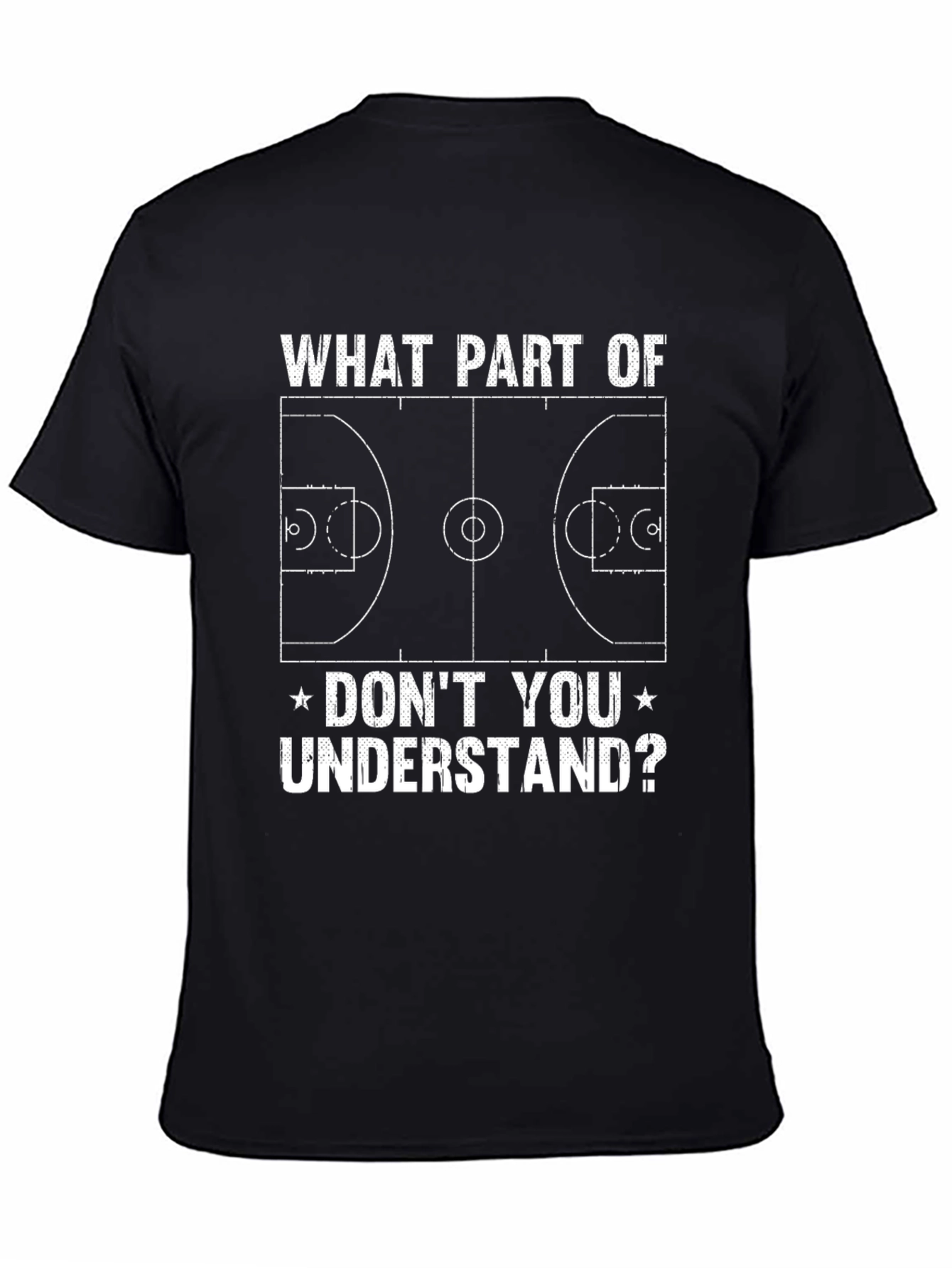Basketball Court Graphic T-Shirt