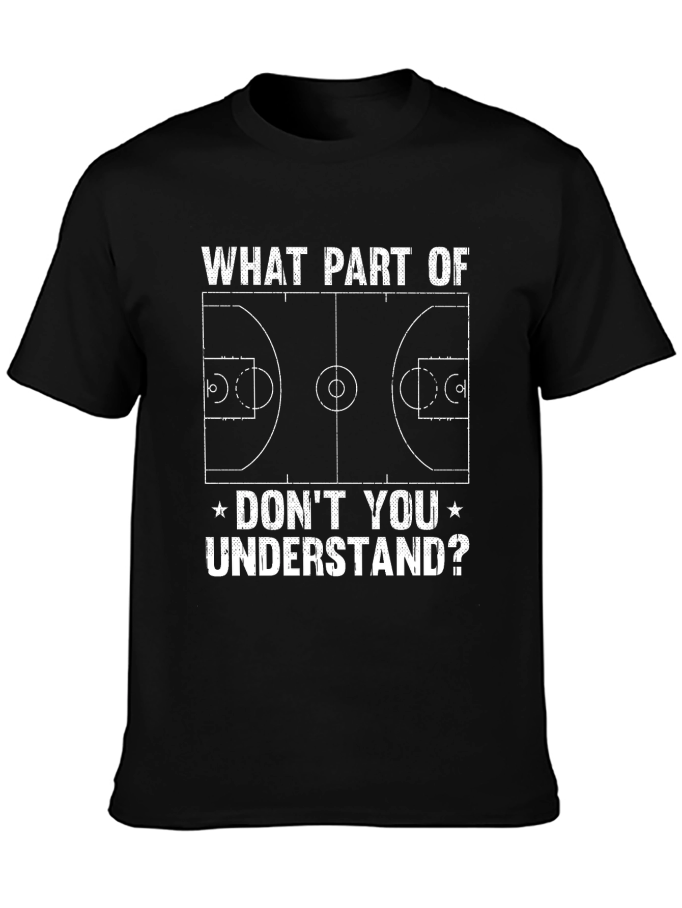 Basketball Court Graphic T-Shirt