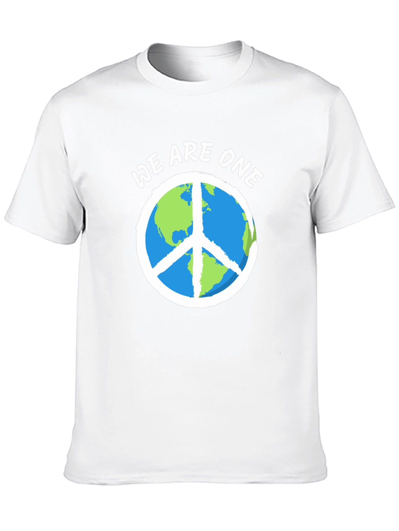We Are One Earth Peace Sign Graphic Tee