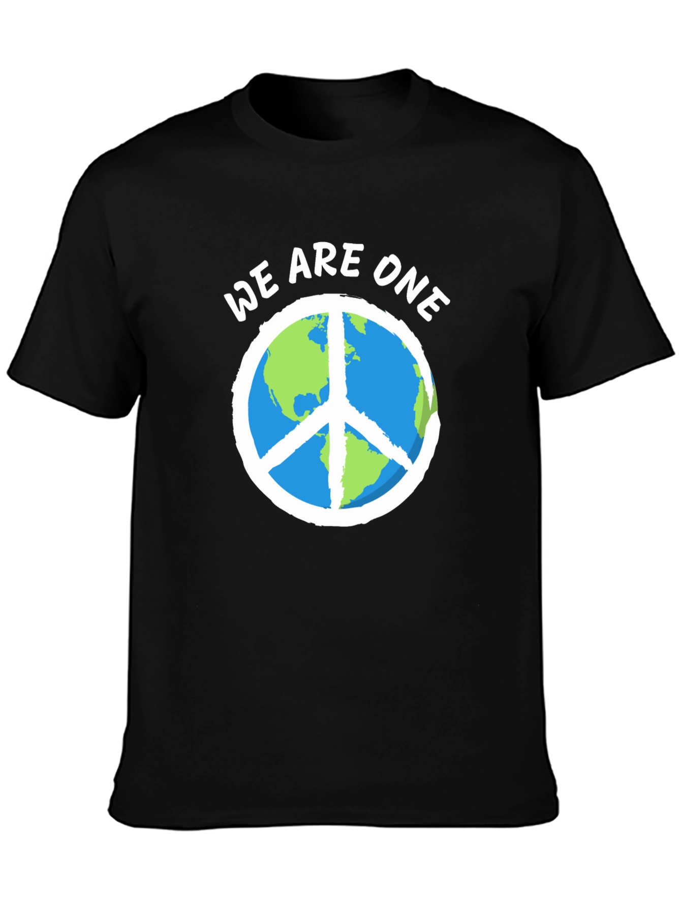 We Are One Earth Peace Sign Graphic Tee