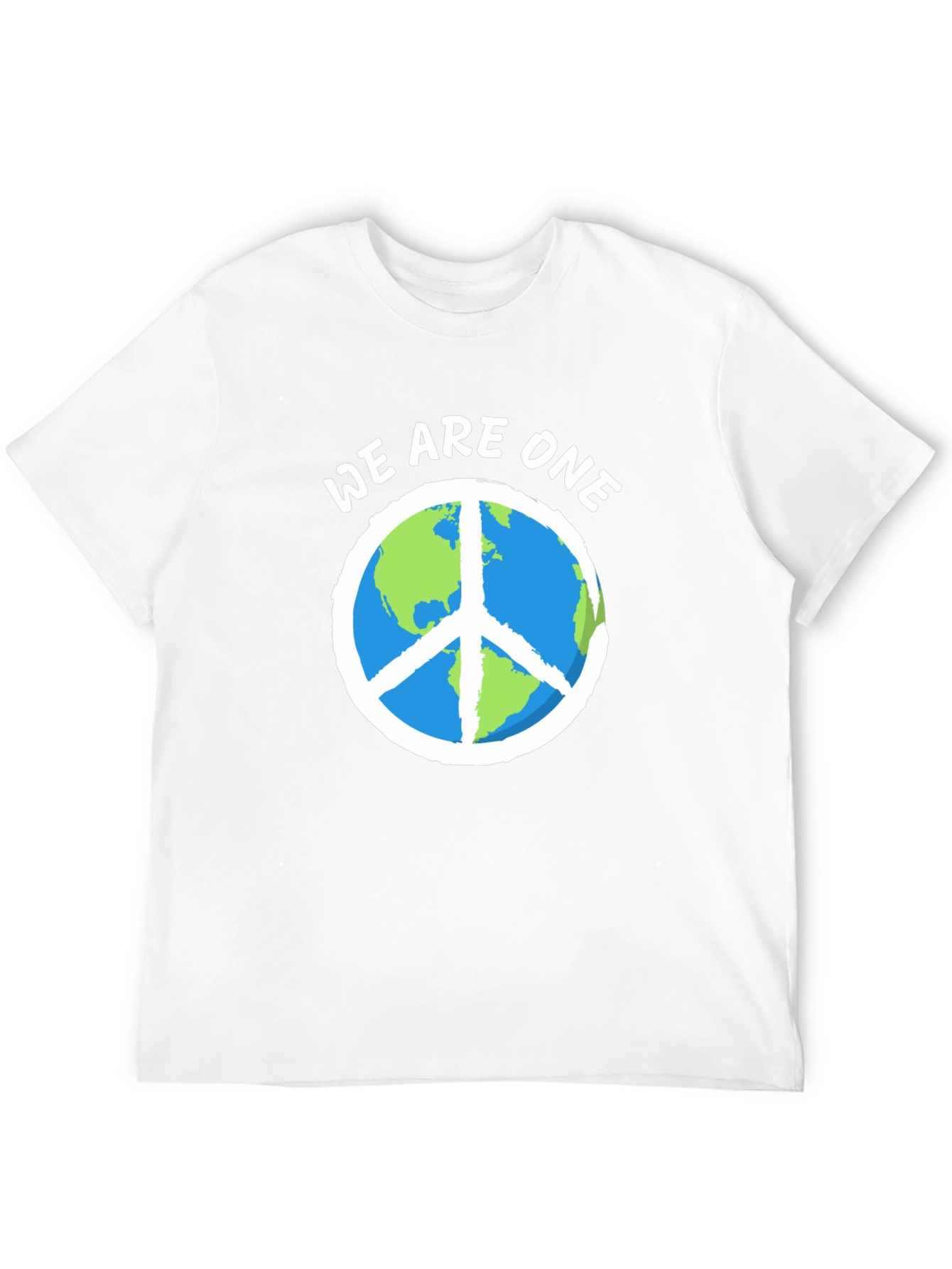 We Are One Earth Peace Sign Graphic Tee