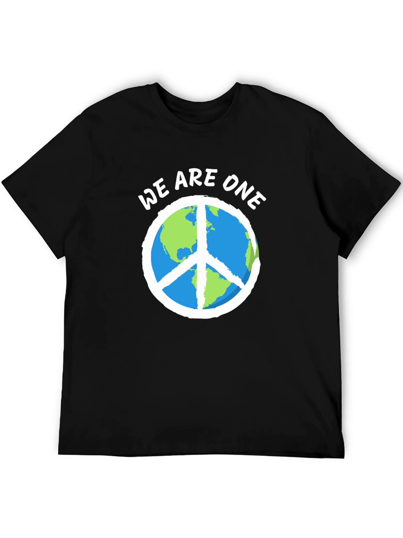 We Are One Earth Peace Sign Graphic Tee