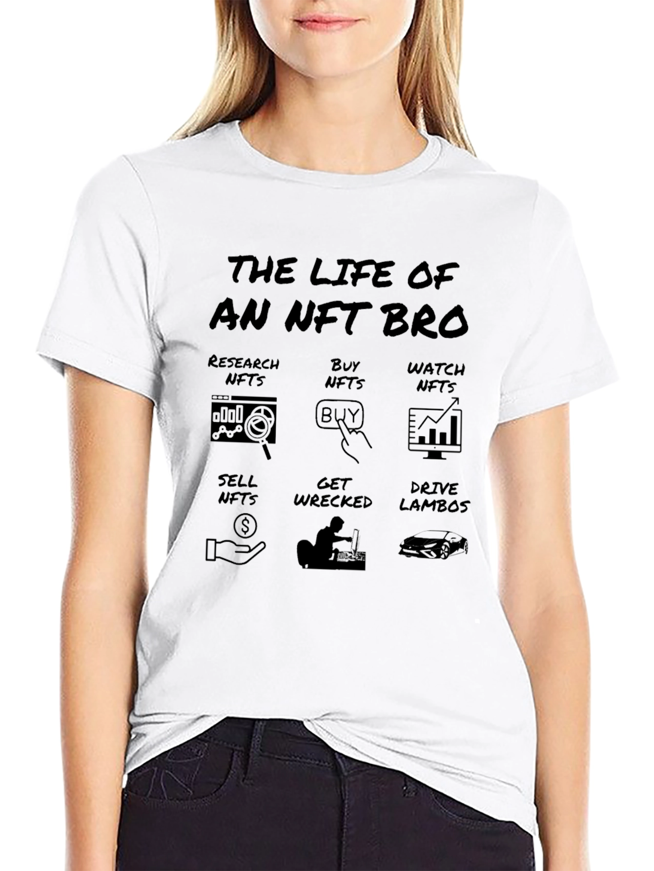 The Life of an NFT Bro Graphic T-Shirt