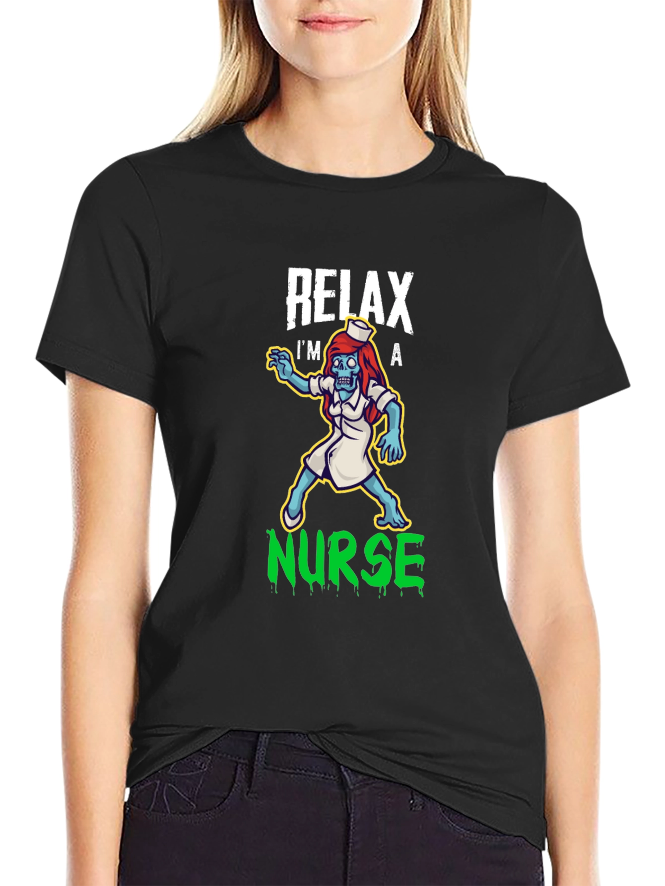 Relax Im a Nurse Zombie T-Shirt