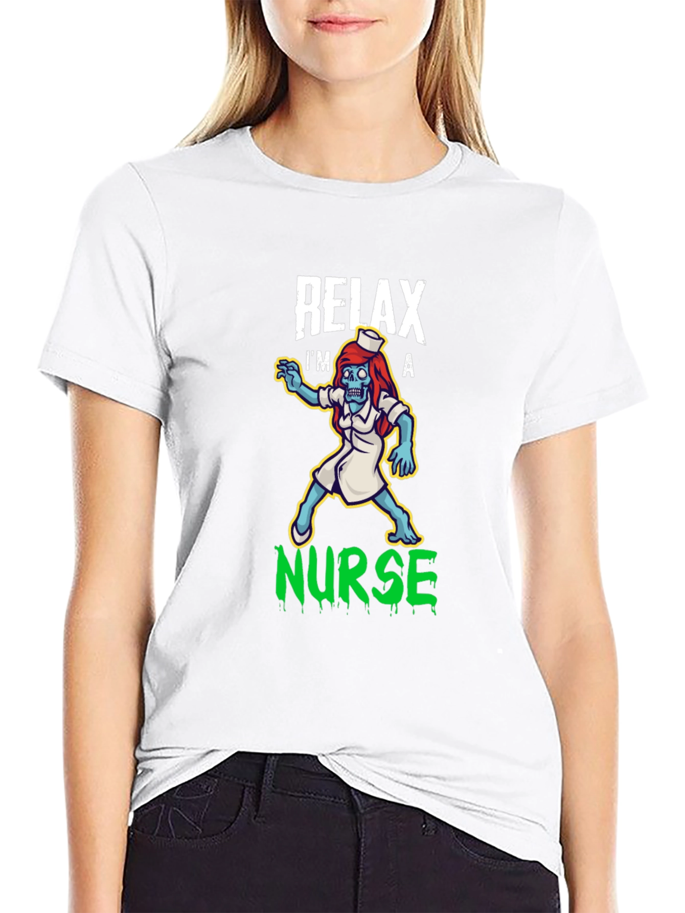 Relax Im a Nurse Zombie T-Shirt