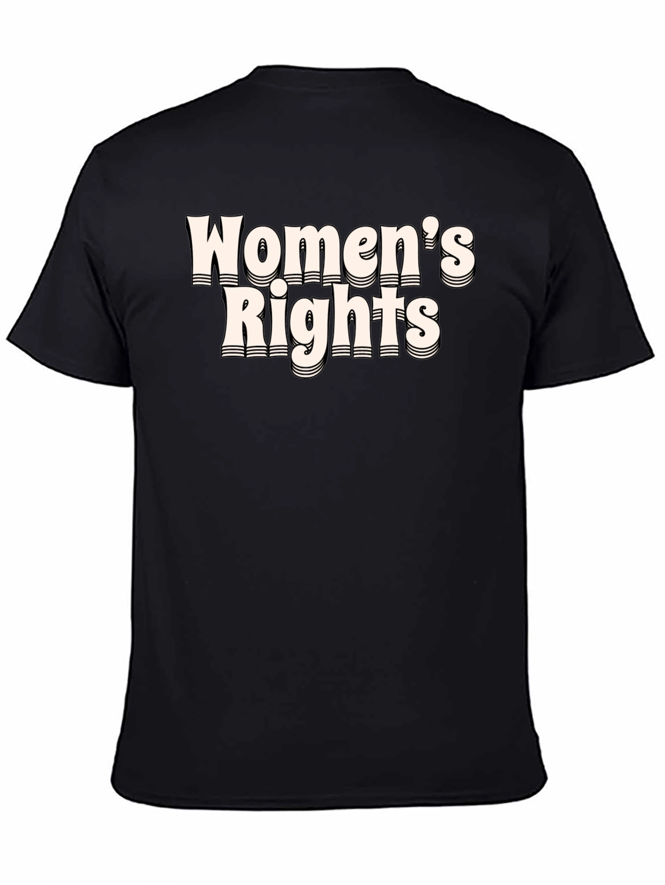 Womens Rights Graphic Tee - Black Activist T-Shirt