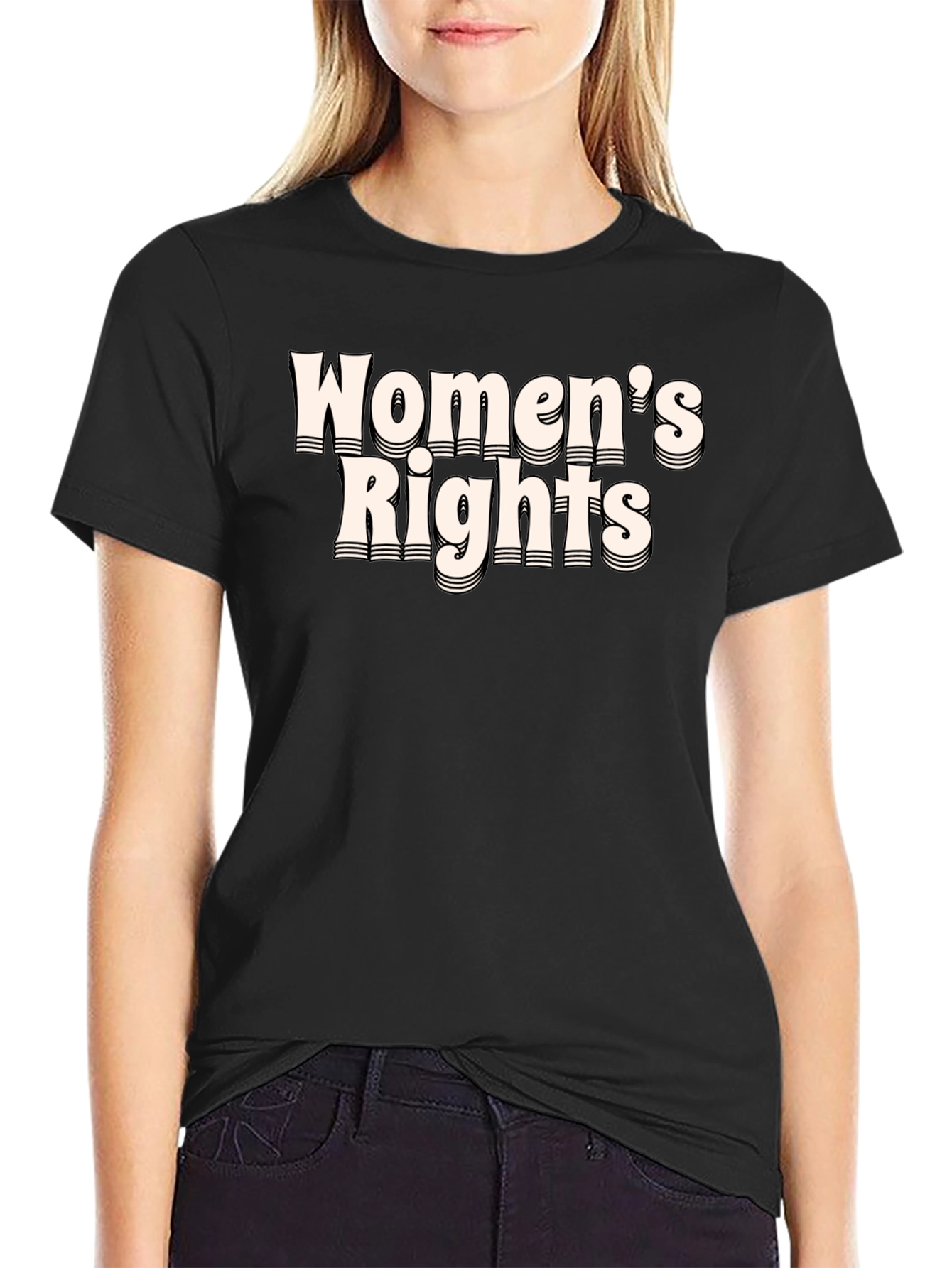 Womens Rights Graphic Tee - Black Activist T-Shirt