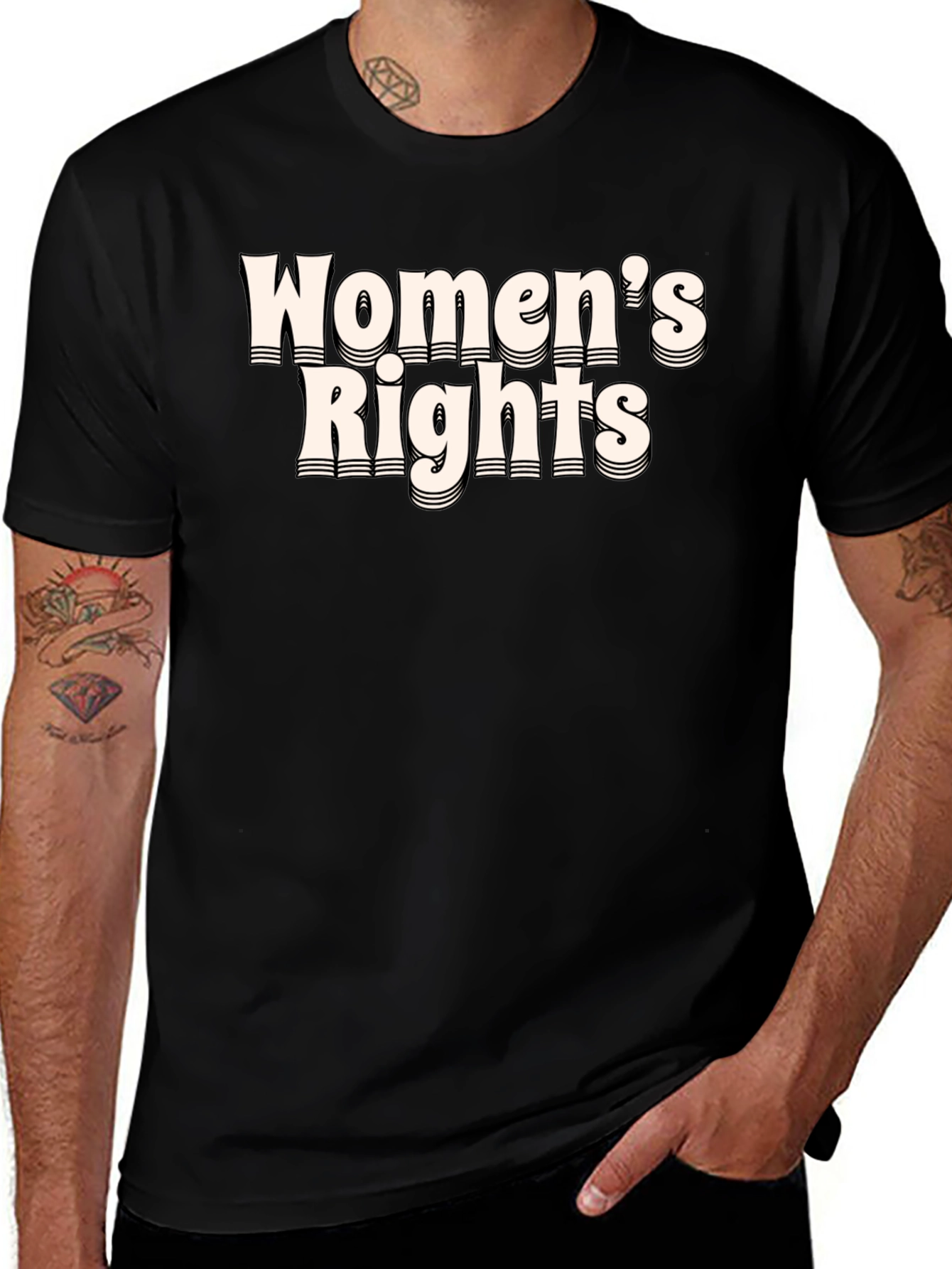 Womens Rights Graphic Tee - Black Activist T-Shirt