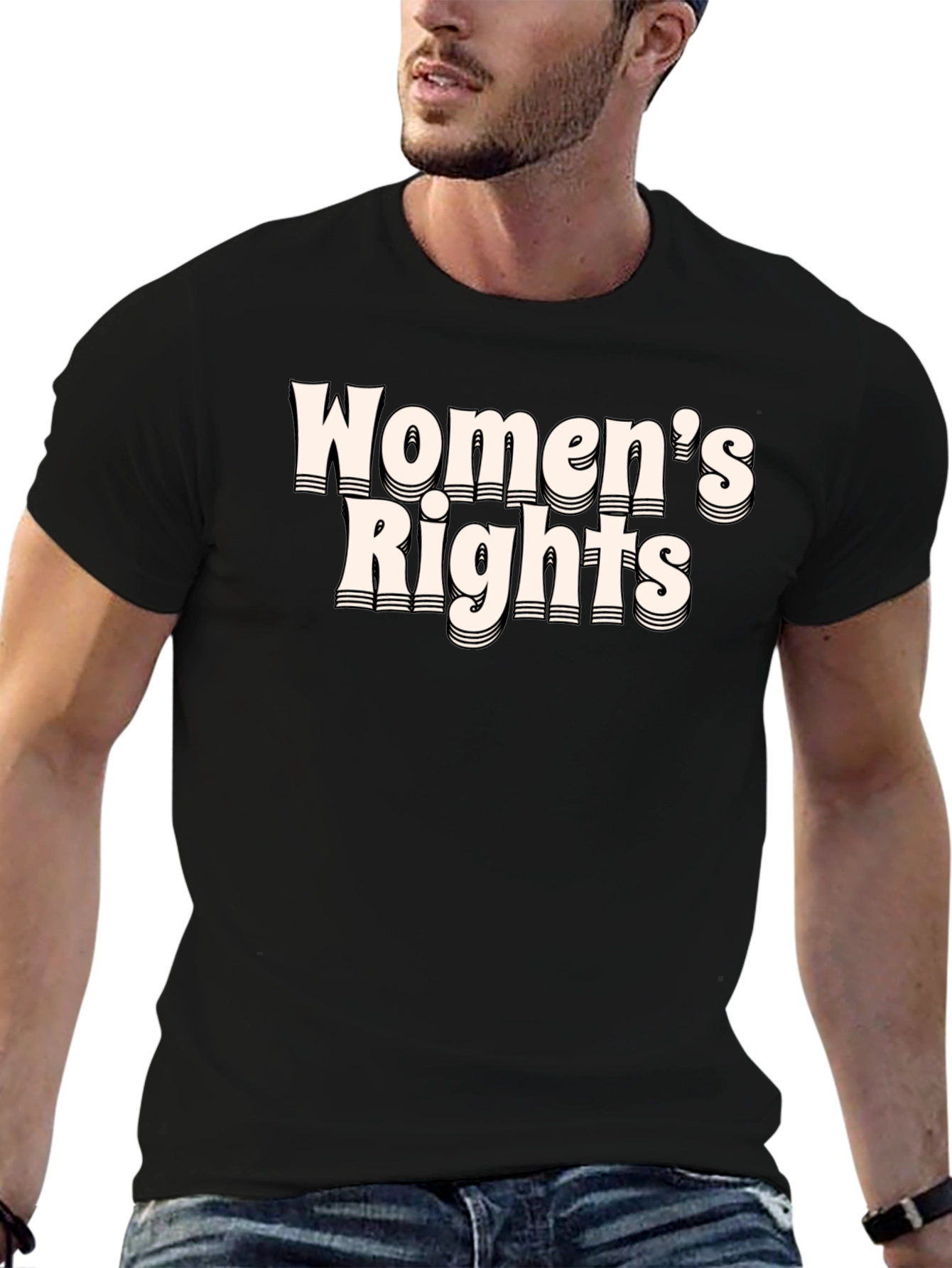 Womens Rights Graphic Tee - Black Activist T-Shirt