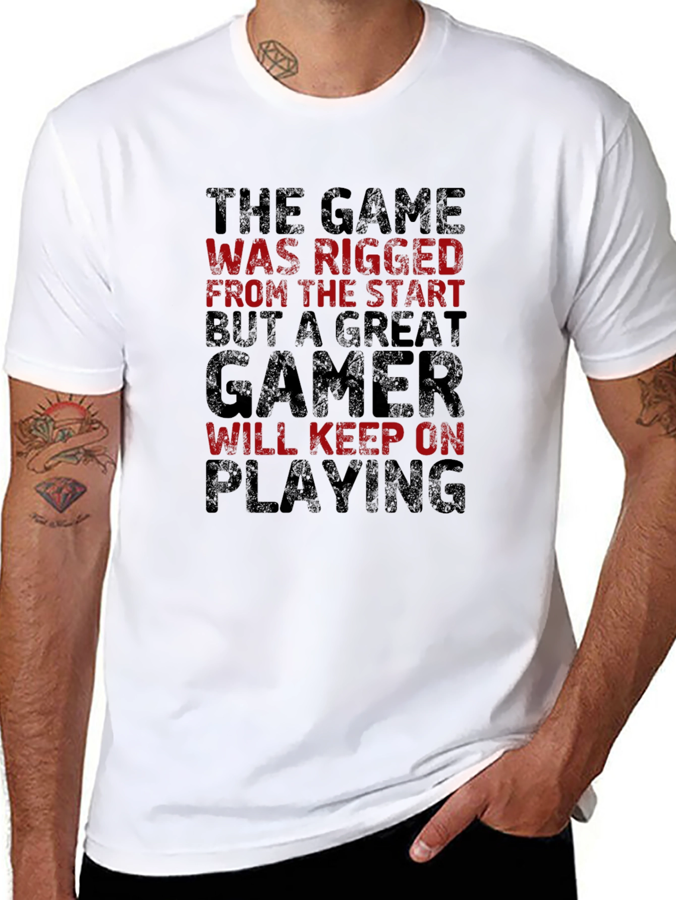 The Game Was Rigged Mens Graphic T-Shirt