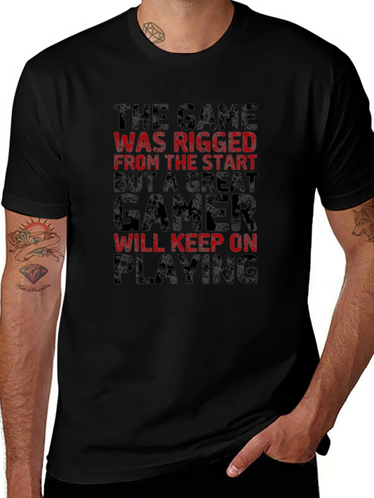 The Game Was Rigged Mens Graphic T-Shirt
