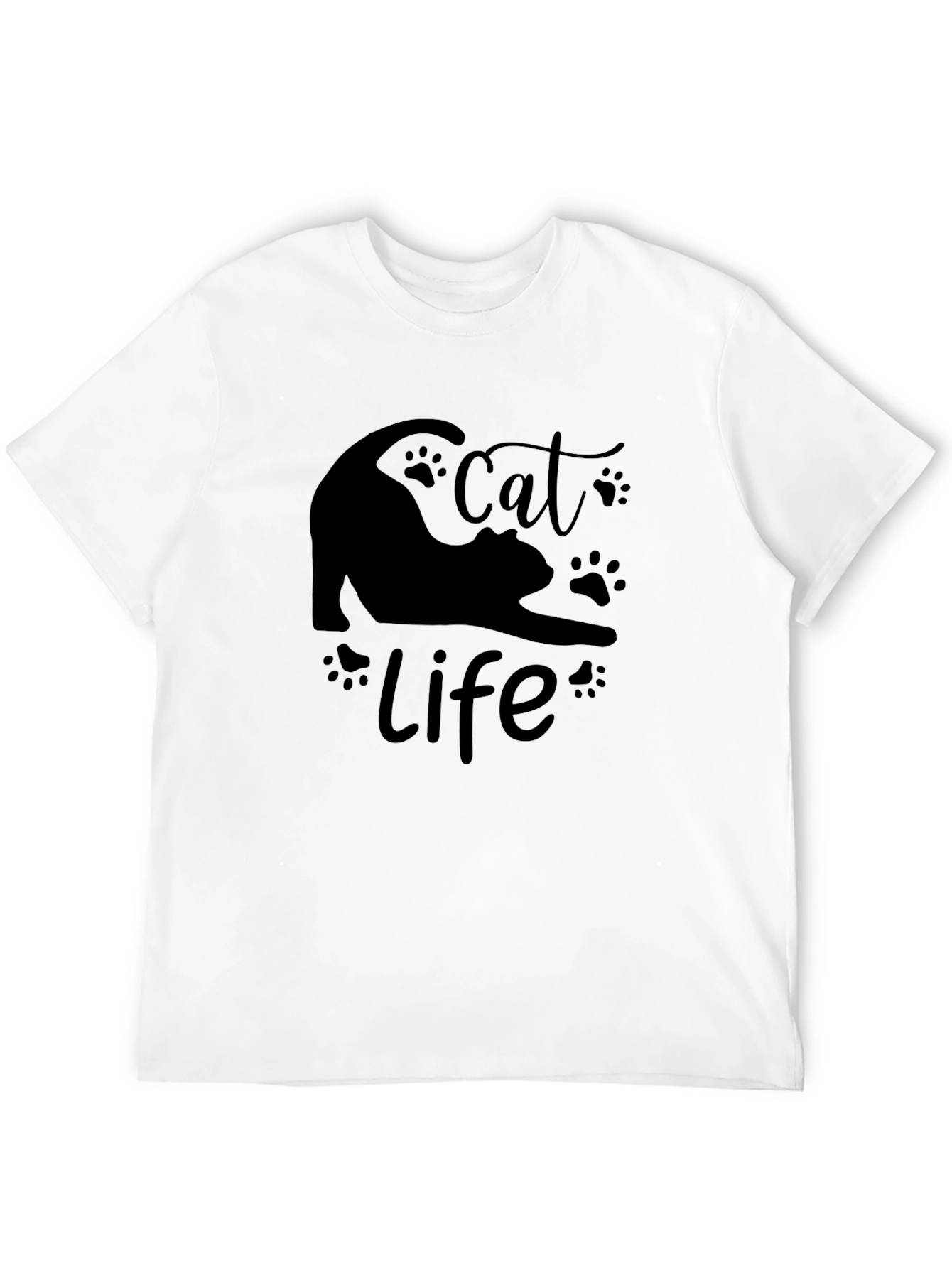 Cat Life Black T-Shirt