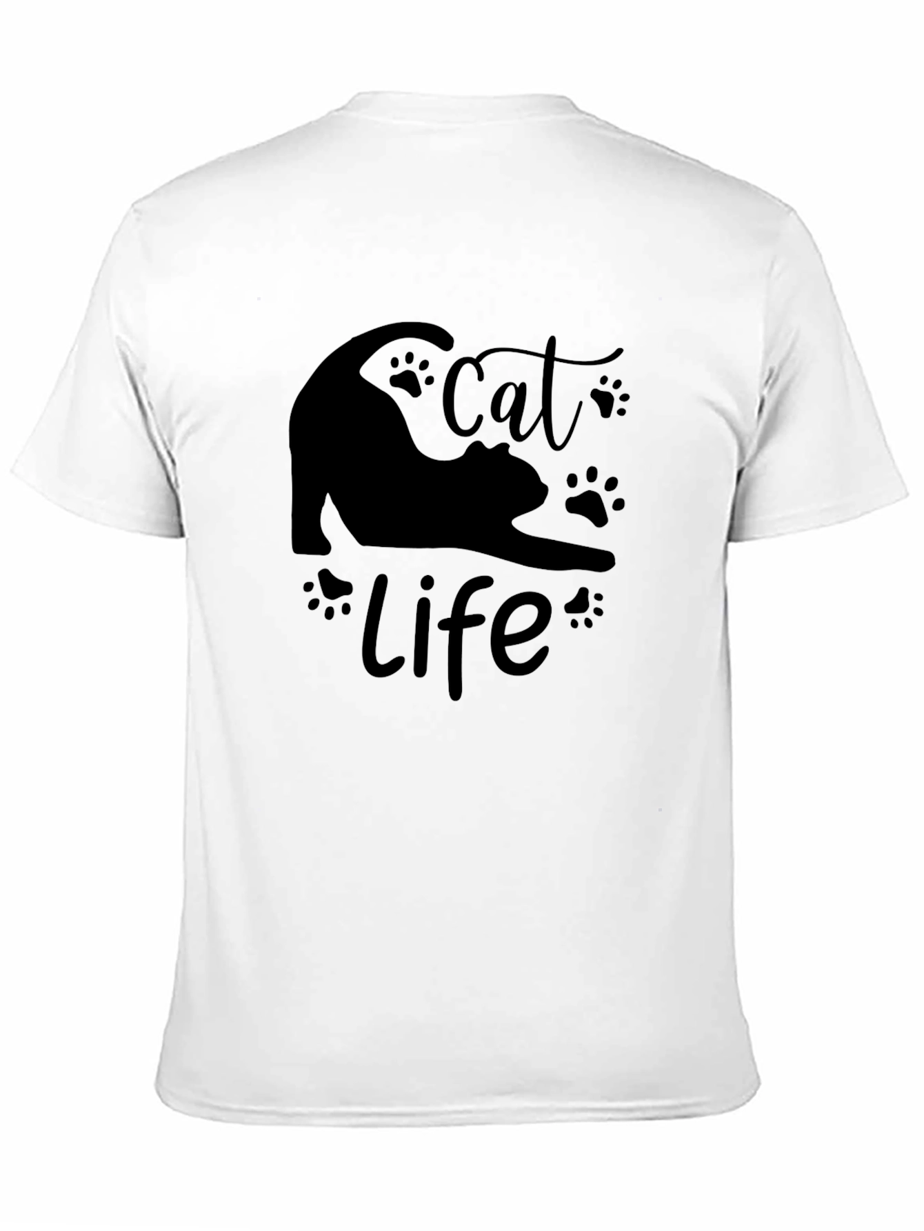 Cat Life Black T-Shirt