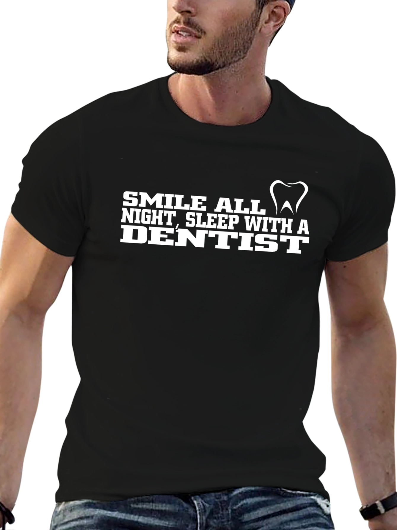Smile All Night Dentist T-Shirt - Black