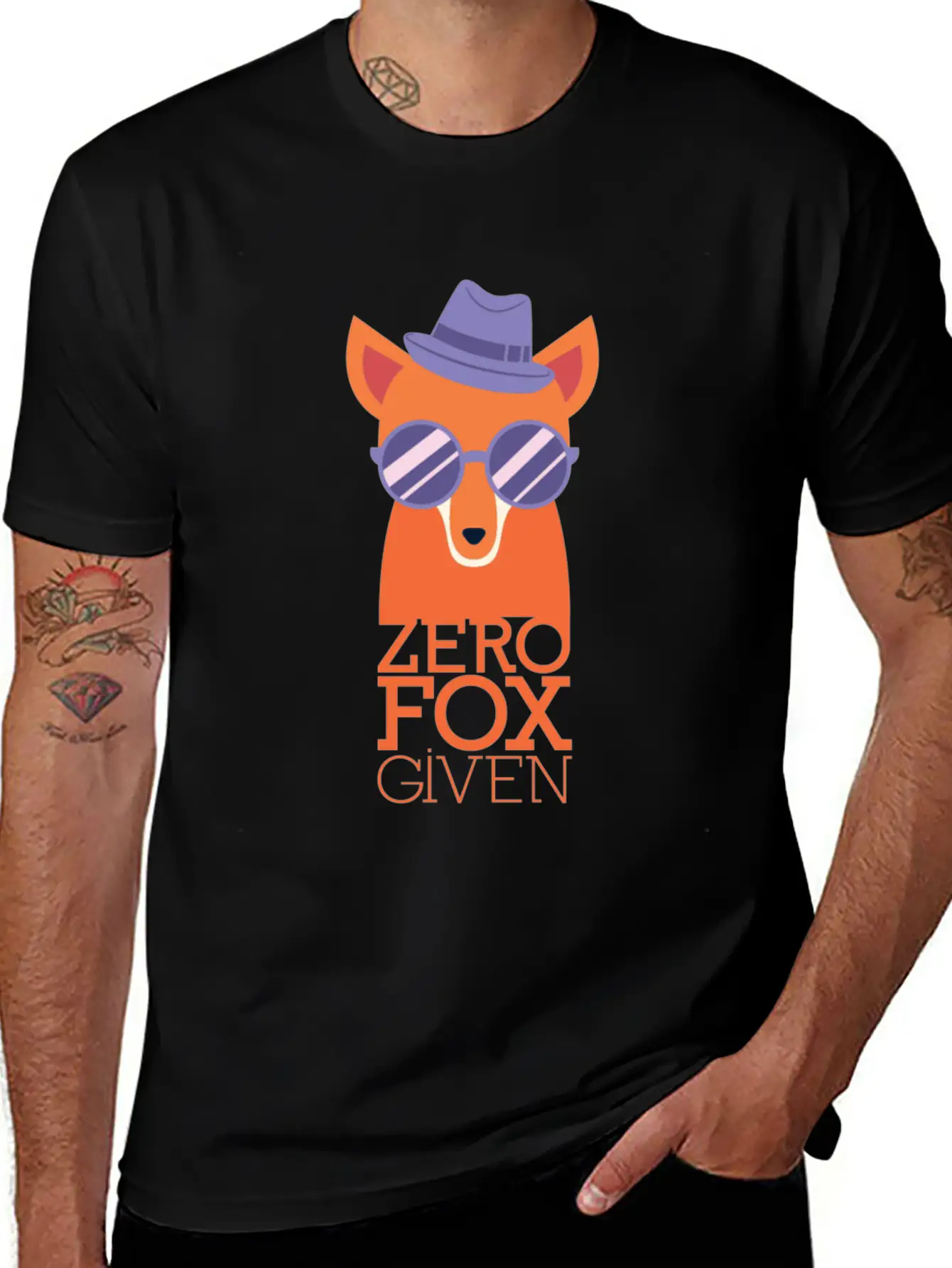 Zero Fox Given - Awesome Fox Lover Gift Lightweight Cotton T-Shirt – Daily Comfort Graphic Shirt