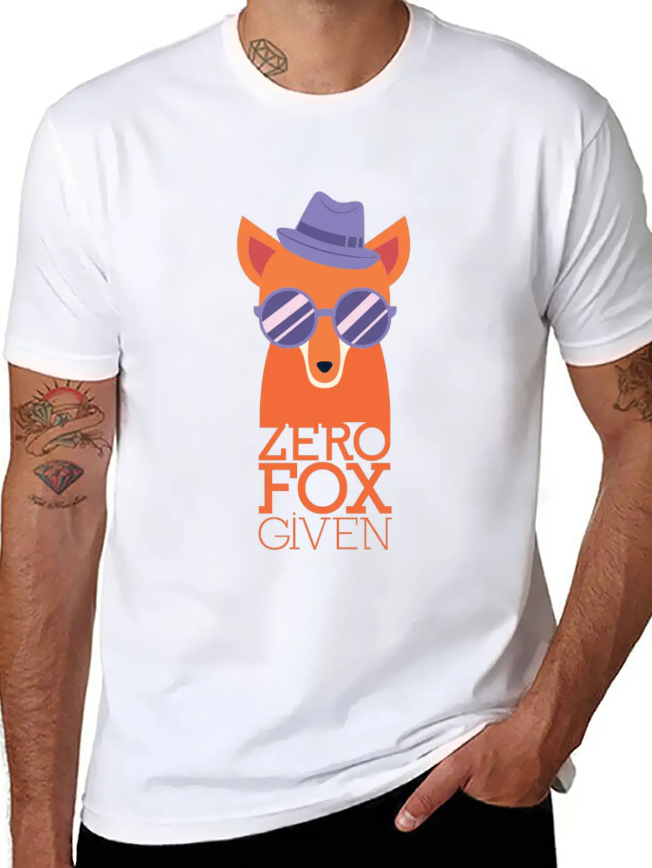 Zero Fox Given - Awesome Fox Lover Gift Lightweight Cotton T-Shirt – Daily Comfort Graphic Shirt