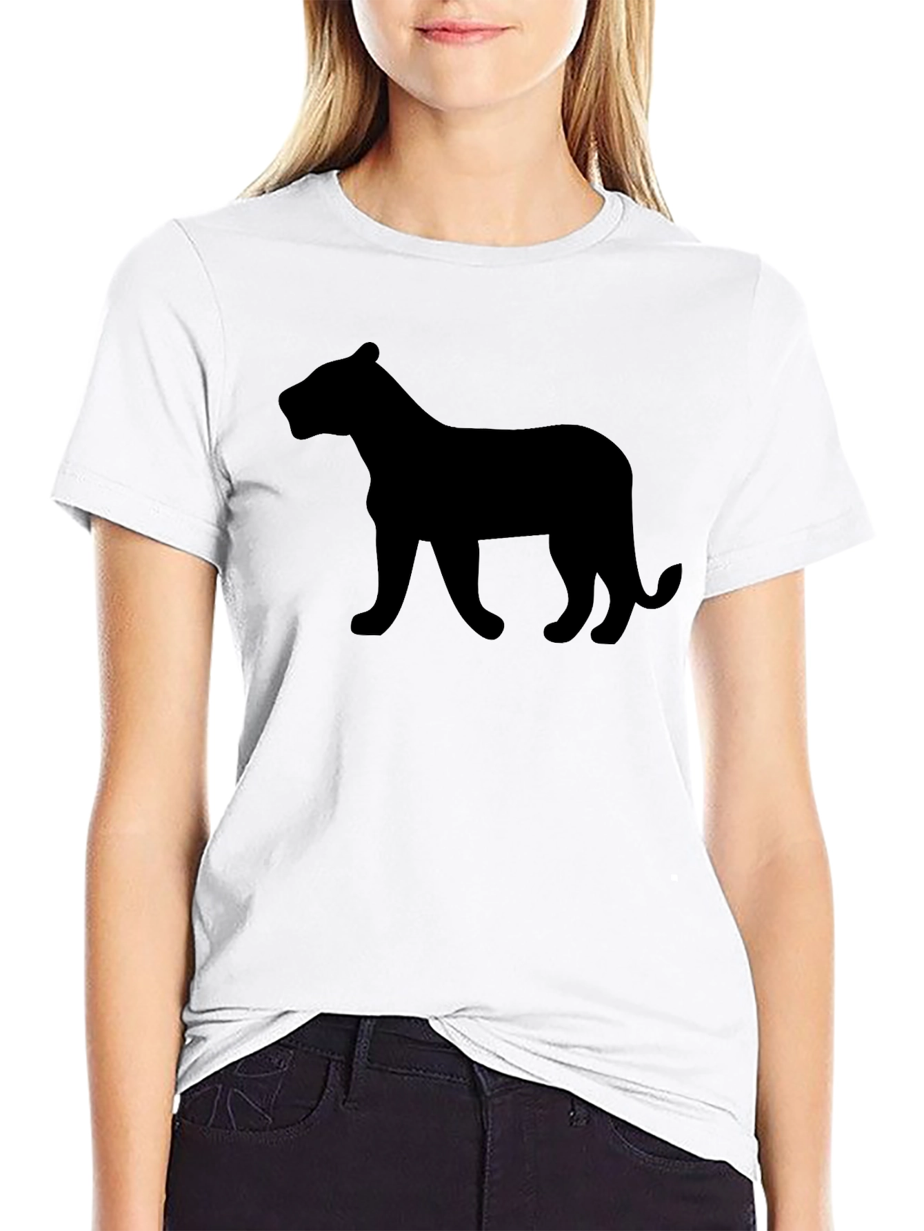 Black Panther Silhouette Tee - Stylish Mens Shirt