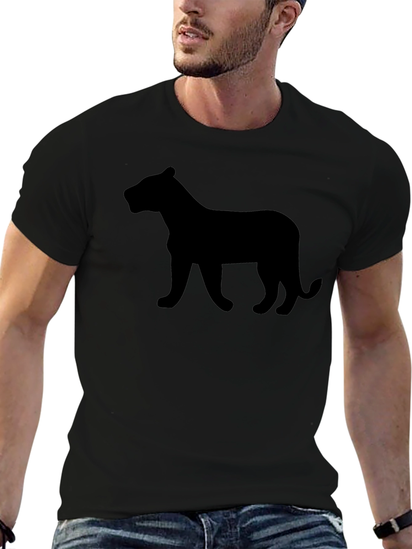 Black Panther Silhouette Tee - Stylish Mens Shirt