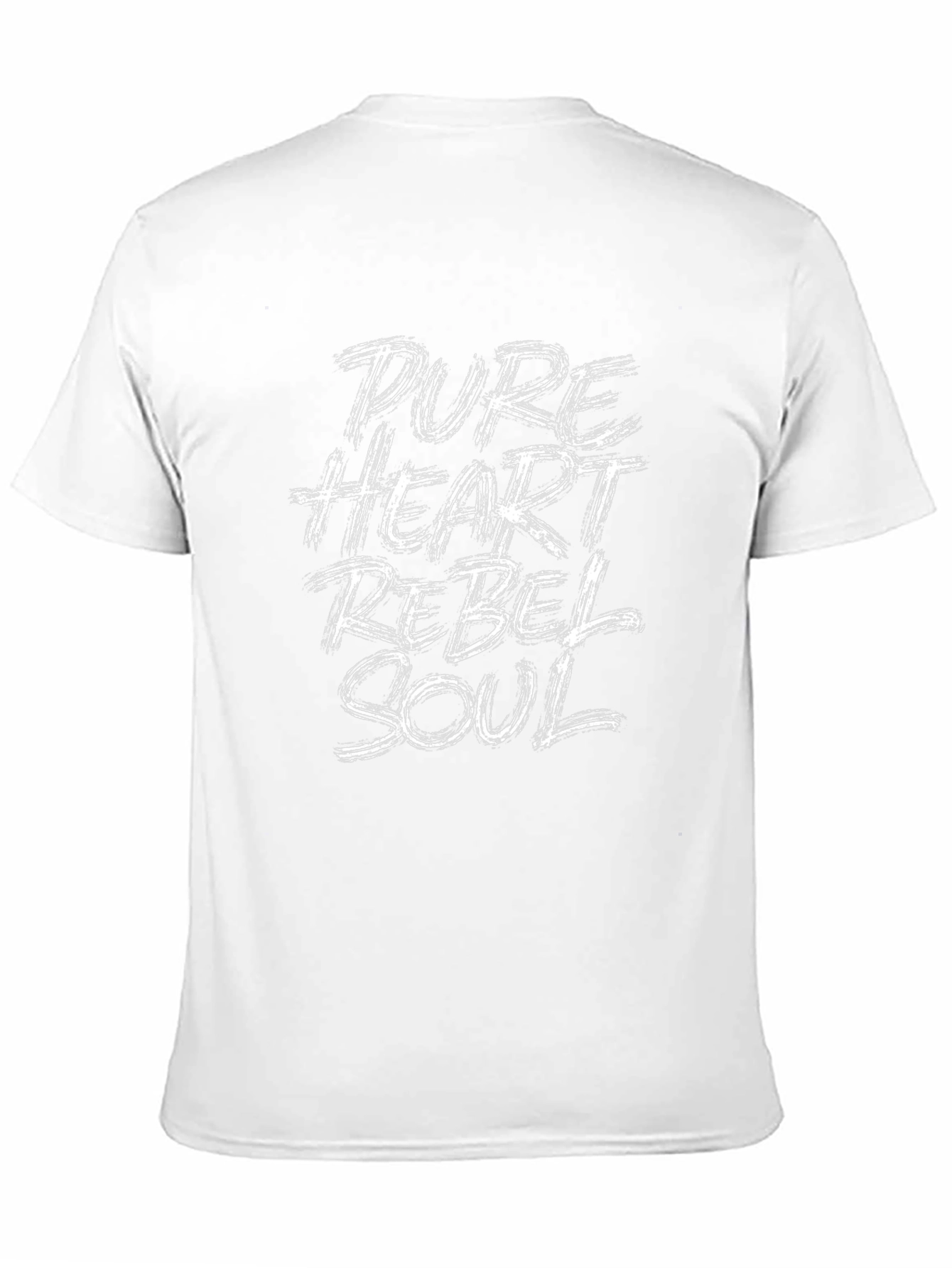 Pure Heart Rebel Soul Black Graphic Tee