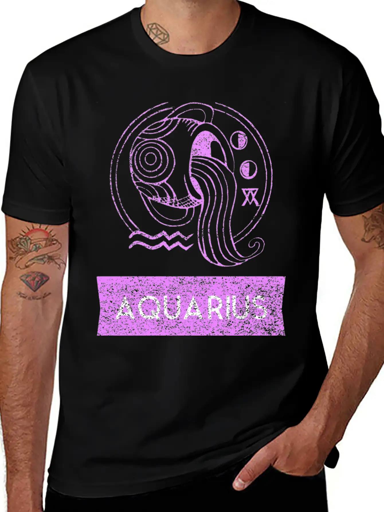 Zodiac Sign Astrology Horoscope Shirt Aquarius Lightweight Cotton T-Shirt – Daily Comfort Graphic Shirt