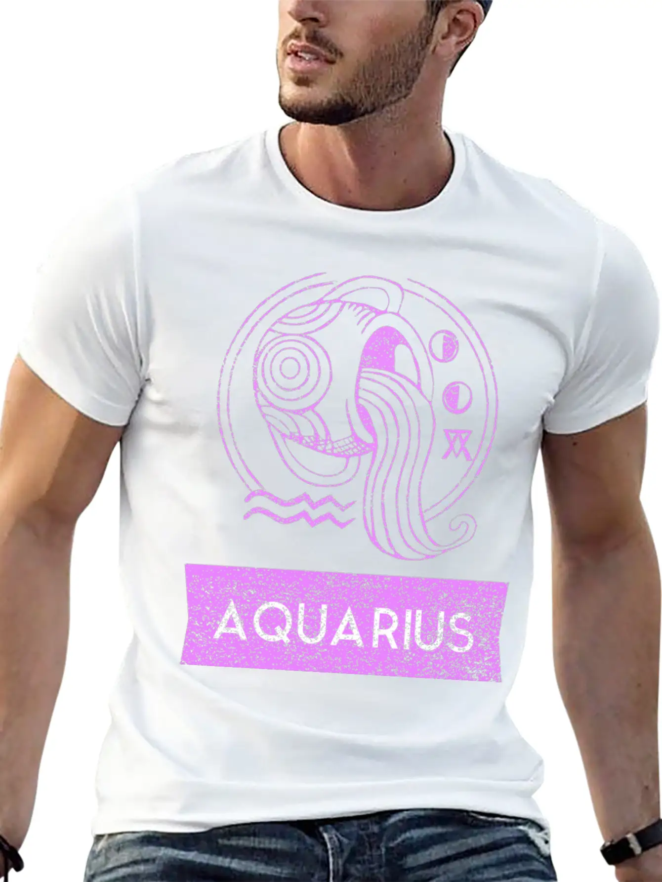 Zodiac Sign Astrology Horoscope Shirt Aquarius Lightweight Cotton T-Shirt – Daily Comfort Graphic Shirt