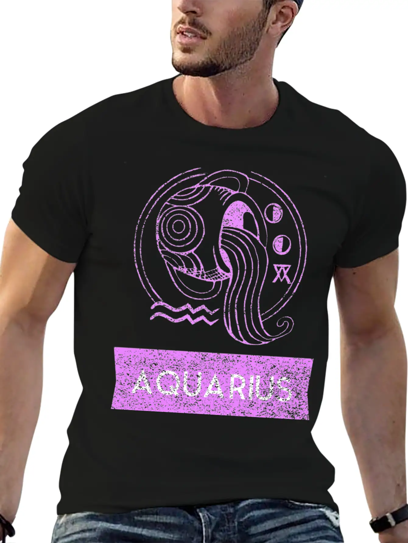 Zodiac Sign Astrology Horoscope Shirt Aquarius Lightweight Cotton T-Shirt – Daily Comfort Graphic Shirt