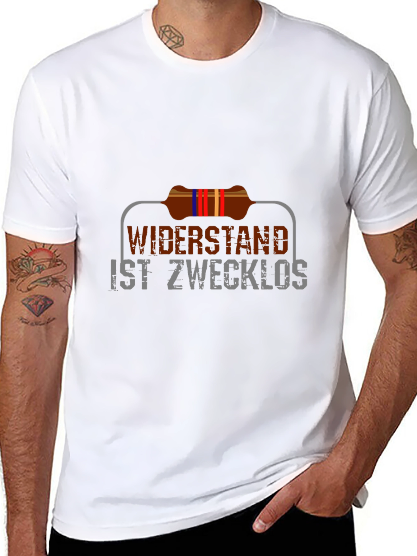 Widerstand Ist Zwecklos T-Shirt - Funny Resistance