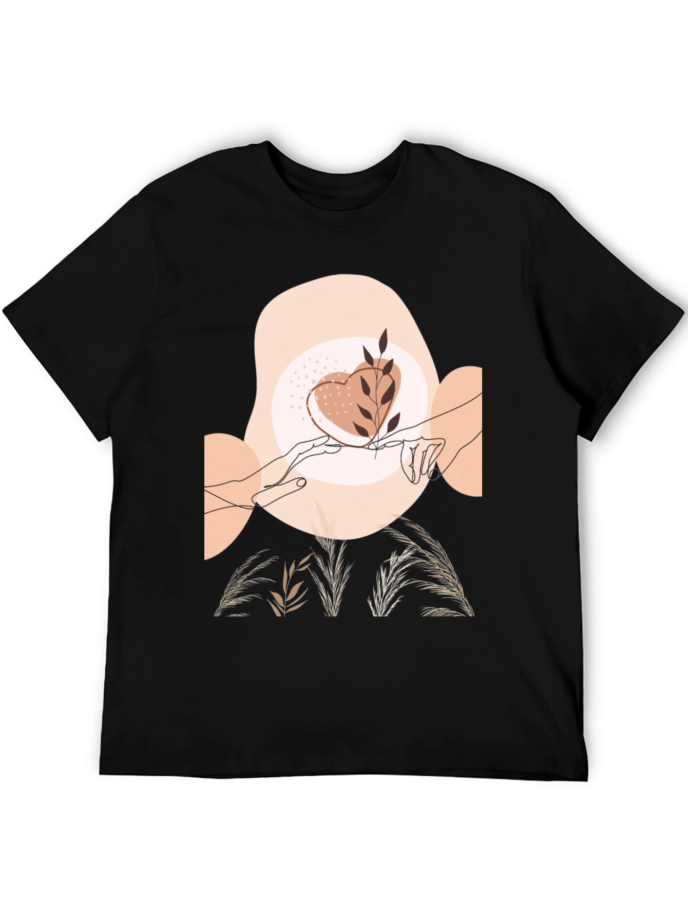 Artistic Graphic Tee - Love & Nature Design