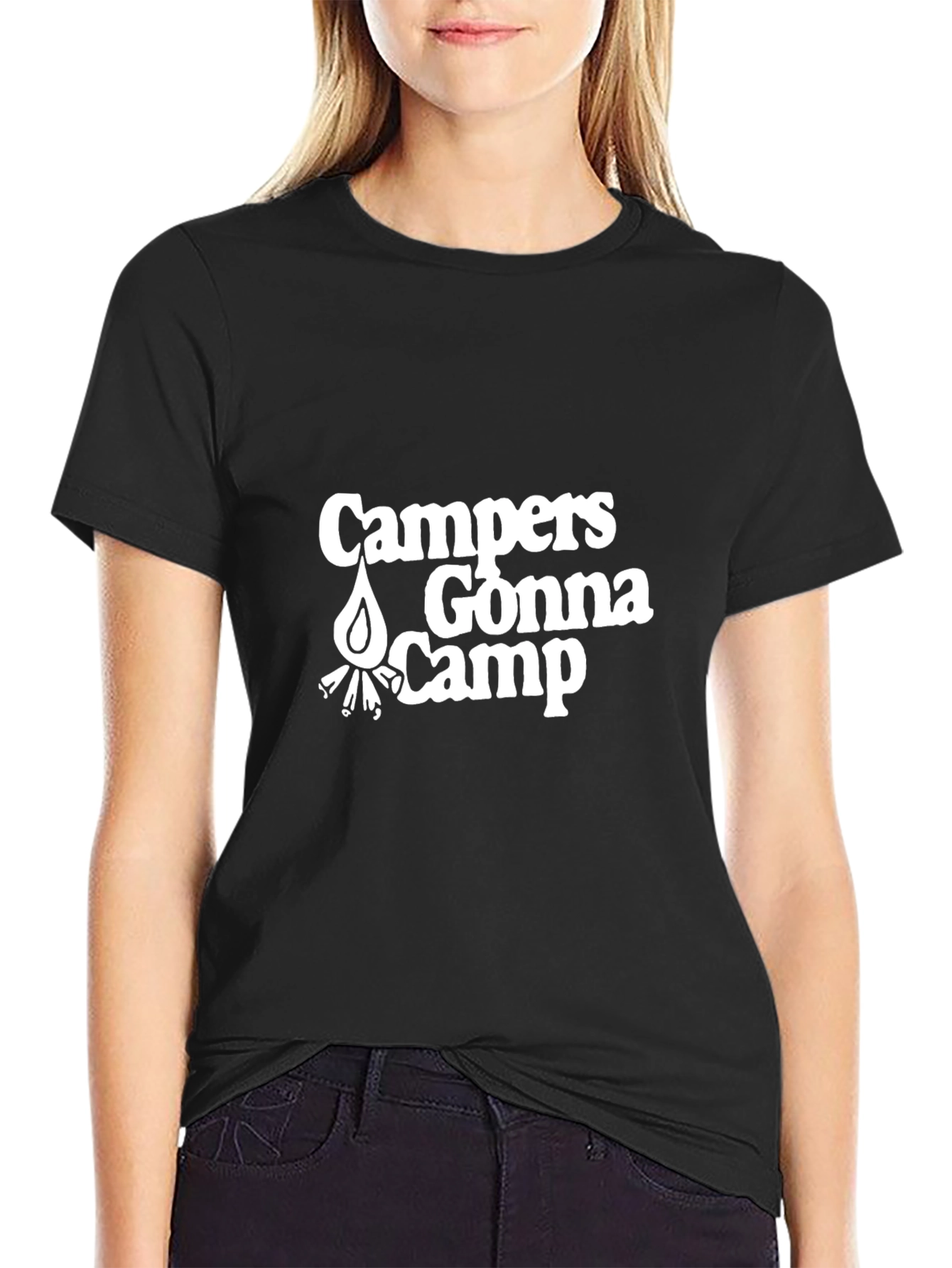 Campers Gonna Camp Black T-Shirt