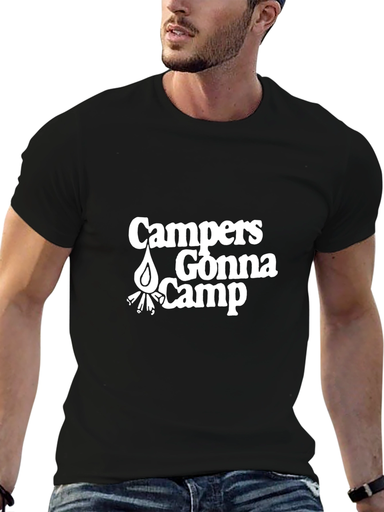 Campers Gonna Camp Black T-Shirt