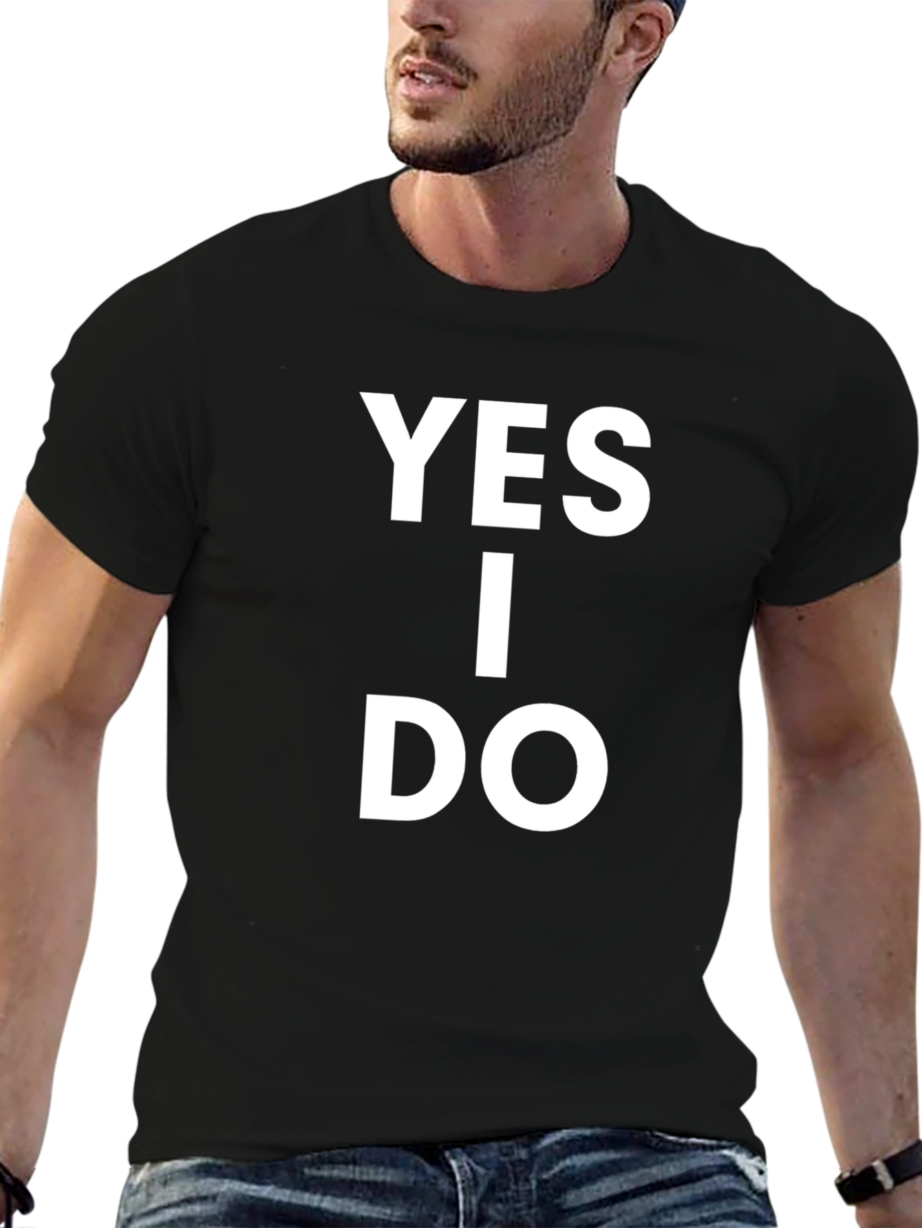 Yes I Do T-Shirt - Classic Black Cotton Tee