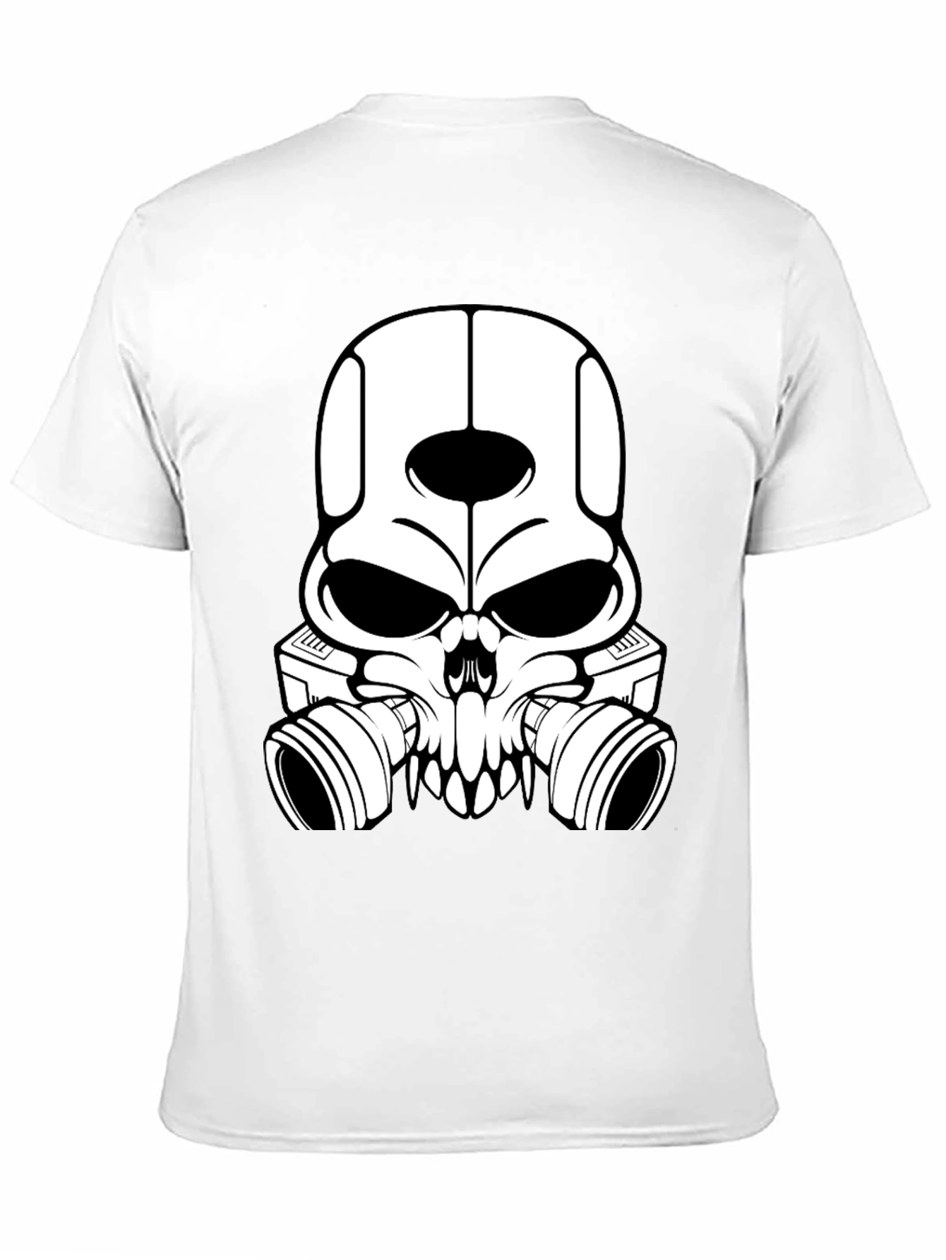 Skull Gas Mask Graphic T-Shirt - Mens Black Tee