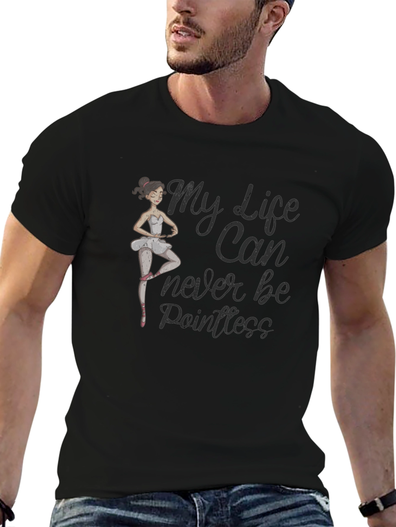 Ballet Ballerina T-Shirt - Pointless Life Graphic Tee